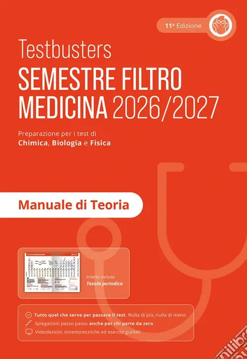 Pagamento Sicuro Testbusters. Manuale di teoria. Semestre filtro medicina 2026/2027