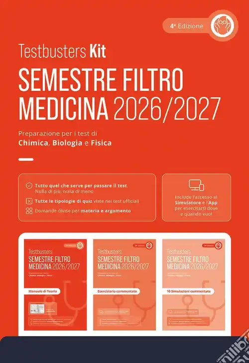 Testbusters. Kit semestre filtro 2026/2027. Con software di simulazione Scelto Dai Clienti