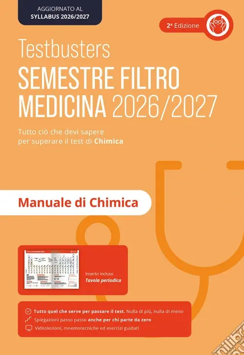 Professionale Testbusters. Manuale di chimica. Semestre filtro 2026/2027