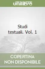 Studi testuali. Vol. 1 Promo Stagionale