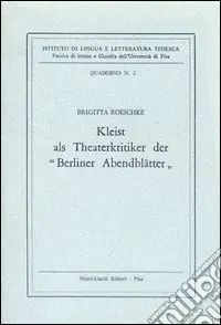 Popolare Kleist als Theaterkritiker der «Berliner Abendblätter»
