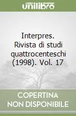 Sconto Interpres. Rivista di studi quattrocenteschi (1998). Vol. 17