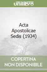 Sconto Acta Apostolicae Sedis (1934)
