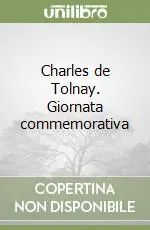 Charles de Tolnay. Giornata commemorativa Occasione