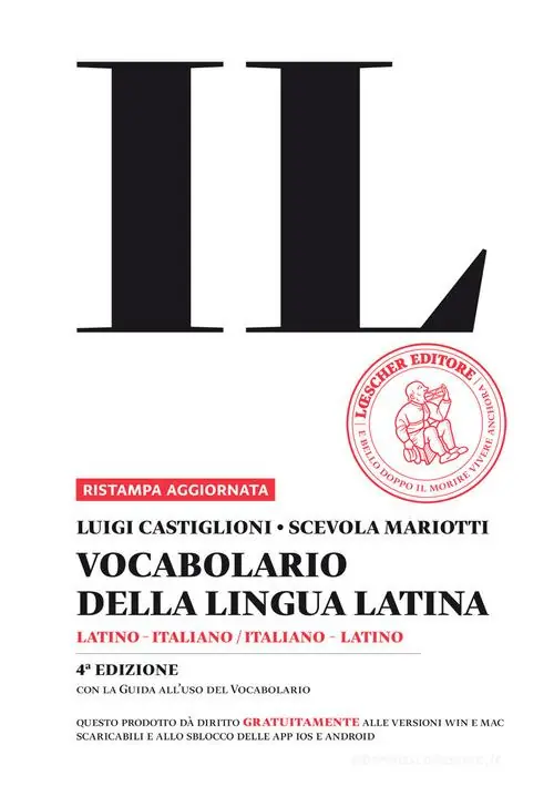 Offerta Il vocabolario della lingua latina. Latino-italiano, italiano-latino-Guida all‘uso. Con espansione online. Con DVD-ROM