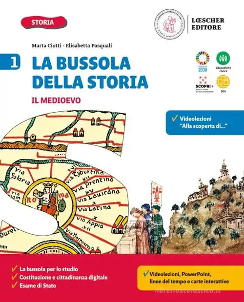 Affare La bussola della storia. Le coordinate per orientarsi nel tempo. Con Quaderno delle competenze, Il Medioevo, La storia a colpo d‘occhio, Lezioni di Educazione civica. P vol. 1