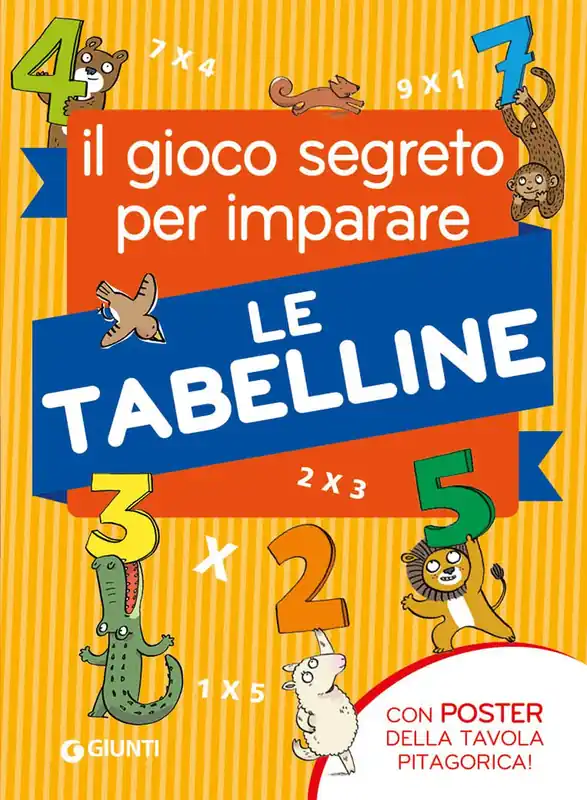 Il gioco segreto per imparare le tabelline con poster della Tavola Pitagorica Offerta Del Giorno