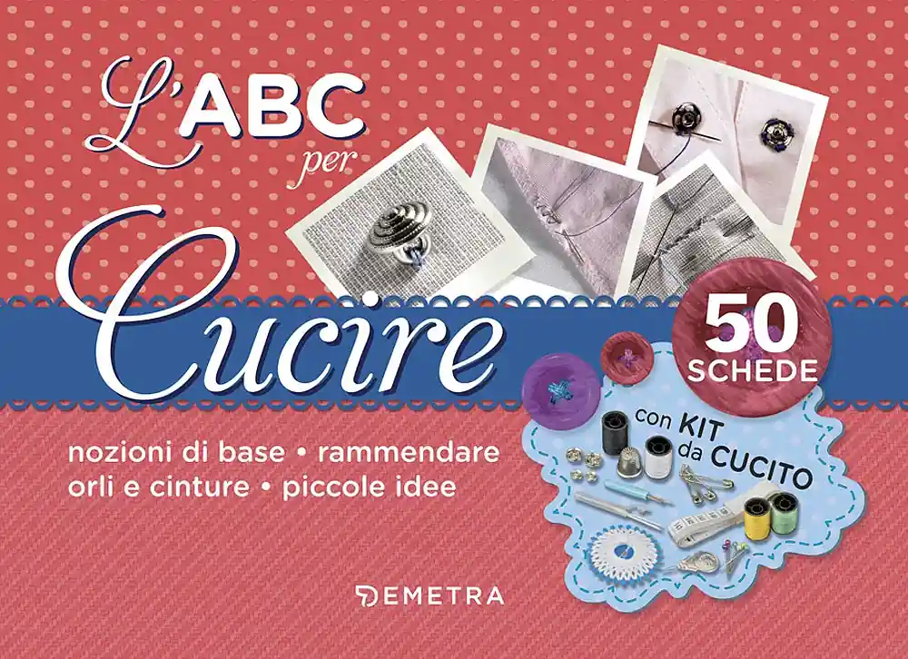 Ultimissimo Modello L‘ABC per cucire 50 schede con kit da cucito