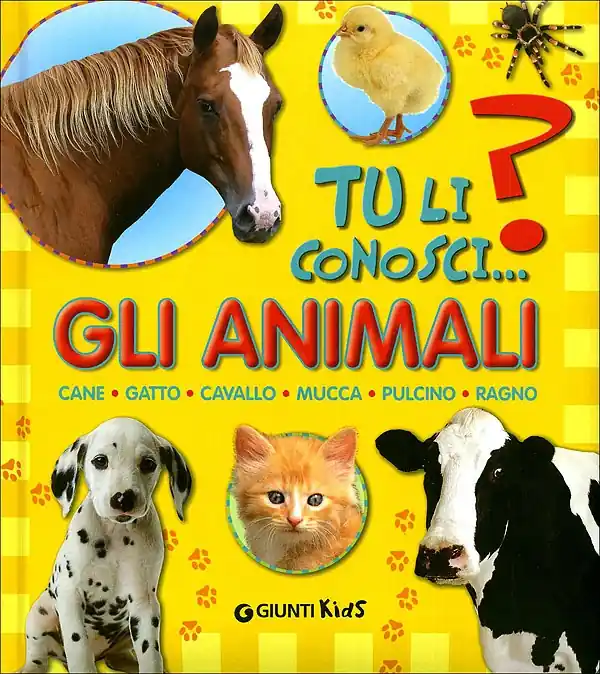 Offerta Lampo Gli Animali Cane - Gatto - Cavallo - Mucca - Pulcino - Ragno