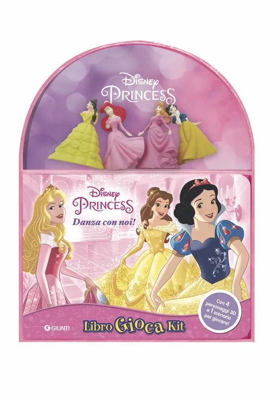 Subito Disponibile Principesse - LibroGiocaKit - Danza con noi! Con 4 personaggi 3D e 1 scenario per giocare!
