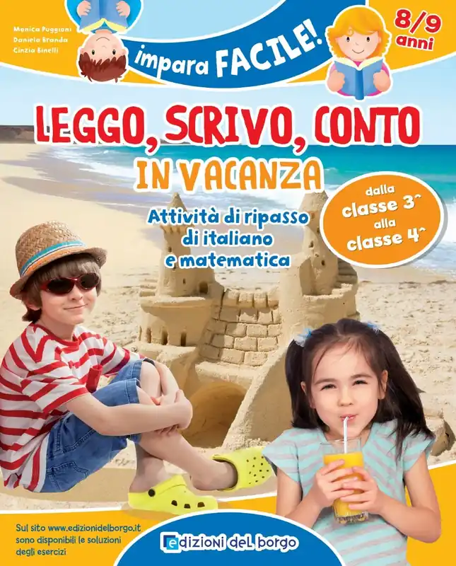 Popolare Leggo scrivo conto in vacanza - 8/9 anni Attività di ripasso di italiano e matematica