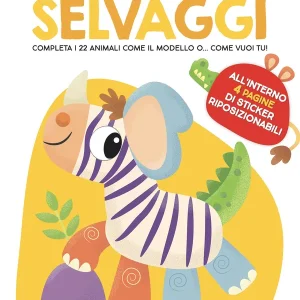 Animali selvaggi All‘interno 4 pagine di sticker riposizionabili Miglior Prezzo
