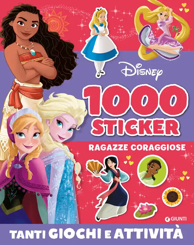 Offerta Ragazze coraggiose 1000 Sticker Disney Tanti giochi e attività