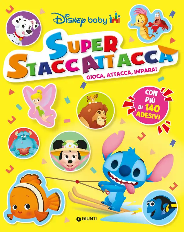 Occasione Imperdibile Disney Baby Super Staccattacca Gioca, attacca, impara! Con più di 140 adesivi