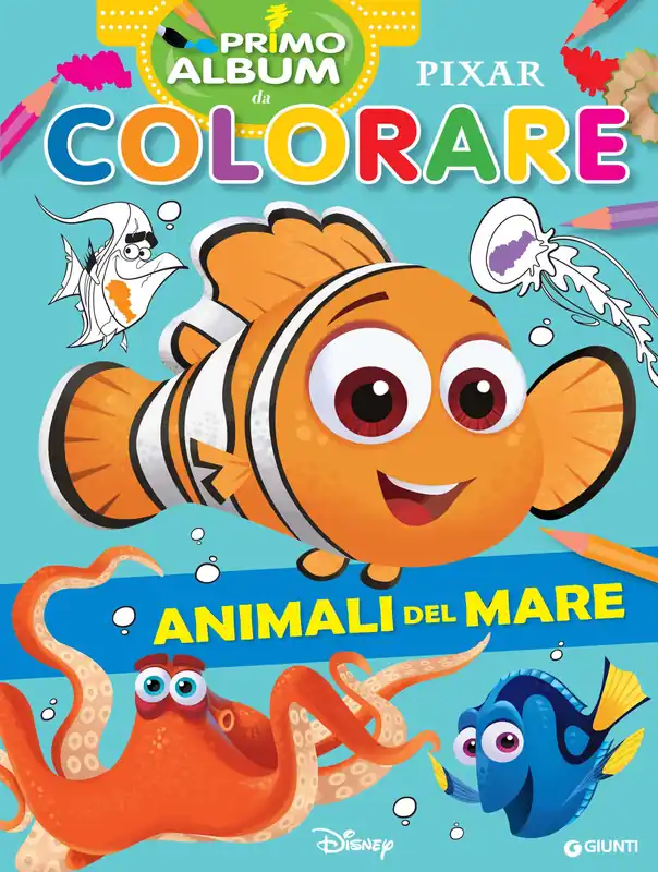 Nuovo Arrivo Animali del mare Primo album da colorare Pixar