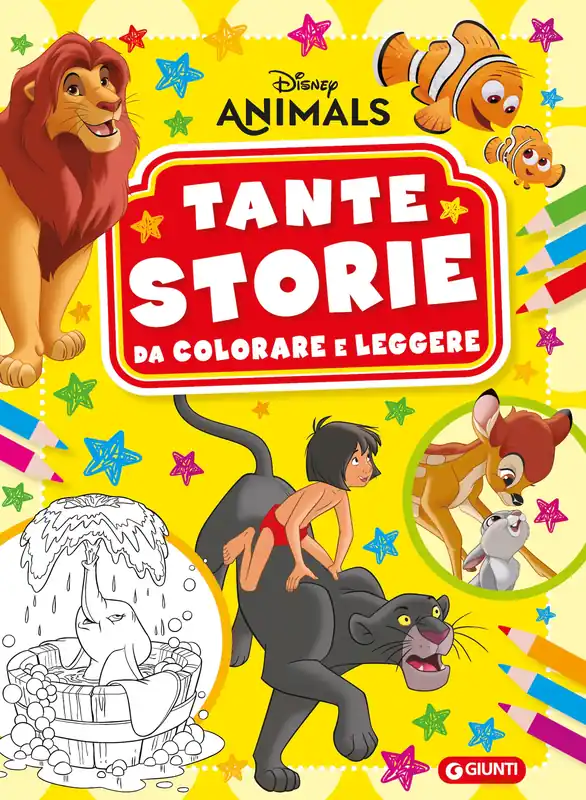 Animali Disney Tante storie da colorare e leggere Bestseller