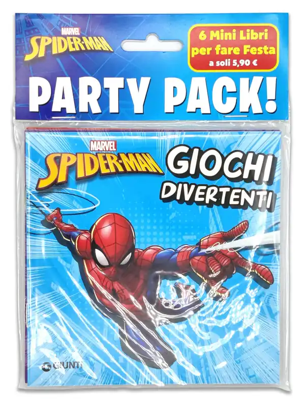 Prezzo Ridotto Spiderman Party pack 6 mini libri per fare festa