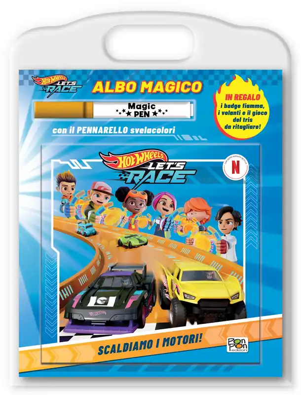 Hot Wheels Let‘s Race. Albo magico. Scaldiamo i motori! Professionale