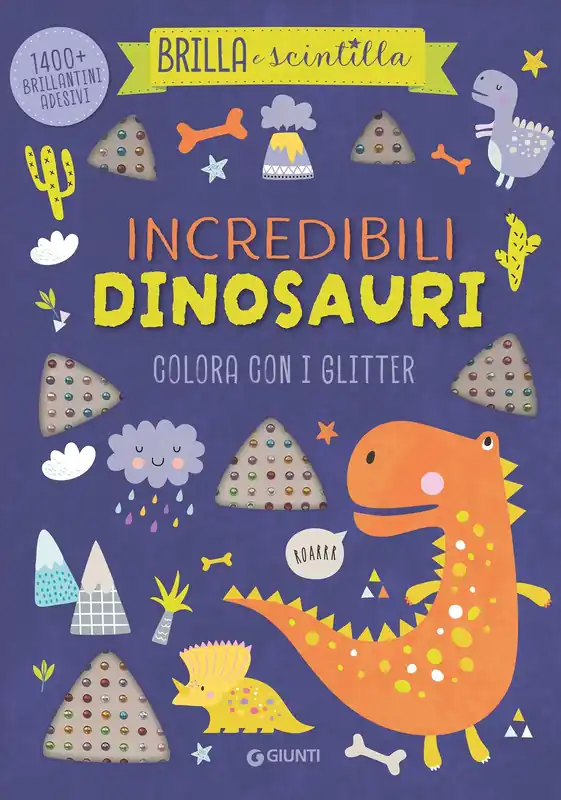 Incredibili dinosauri Colora con i glitter Reso Gratuito
